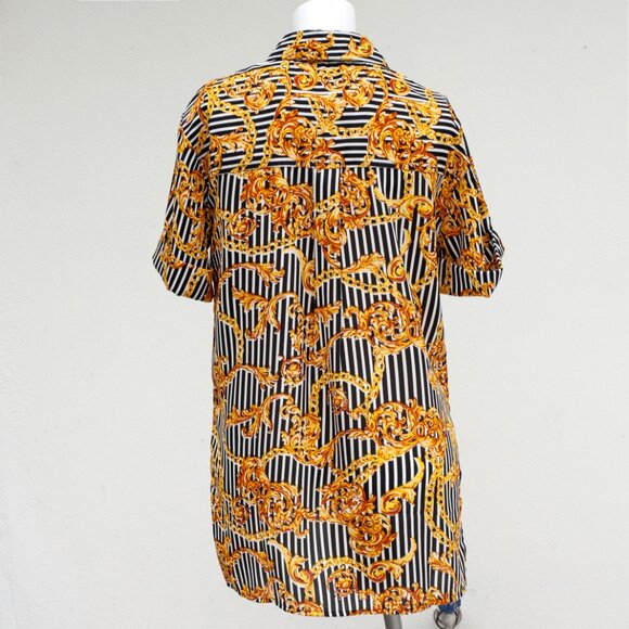 Walter Bakershort sleeve button front shirt with collar Size S - Picture 11 of 12